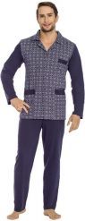Luna Piżama męska 797 granatowa r. 2XL. Piżamy męskie Luna, m, bez wzorów, bez ramiączek. Za 143.80 zł.