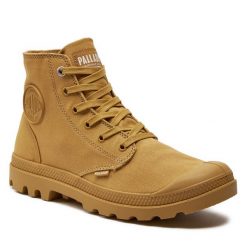 Trapery Palladium. Brązowe kozaki damskie Palladium. Za 259.99 zł.