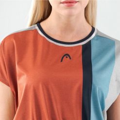 Koszulka z krótkim rękawem damska PADEL Crop Top. Brązowe koszulki sportowe damskie Head, m, bez wzorów, bez kołnierzyka, bez ramiączek. W wyprzedaży za 220.00 zł.