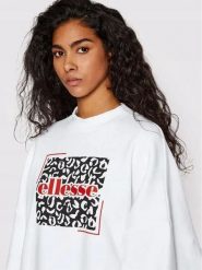 BLUZA DAMSKA ELLESSE NIEROZPINANA BEZ KAPTURA OVERSIZE BIAŁA KOLOR BIAŁY. Białe bluzy damskie Ellesse, l, bez wzorów, z bawełny, bez kaptura, do biegania. Za 143.99 zł.