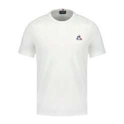 Koszulka Le Coq Sportif Essentiels N°1. Białe koszulki sportowe męskie le coq sportif, uniwersalny, bez wzorów, z bawełny, bez kołnierzyka, bez ramiączek, na fitness i siłownię. Za 142.50 zł.