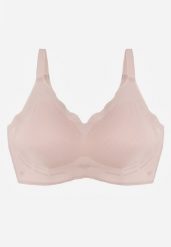 Jasnoróżowy Bezszwowy Biustonosz z Usztywnieniem Bez Fiszbin Zeritha. Czerwone biustonosze Renee, bez wzorów, z tkaniny. Za 29.99 zł.