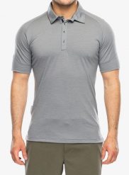 Koszulka polo Sensor Merino Active Polo Tee SS. Szare koszulki polo męskie Sensor, m, bez wzorów, z materiału, bez ramiączek. Za 339.99 zł.