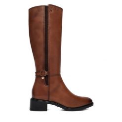 Kozaki MEXX. Brązowe kozaki damskie Mexx, bez obcasa, na płaskiej podeszwie. Za 599.99 zł.