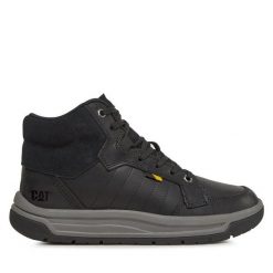 Trzewiki CAT Footwear. Czarne botki męskie CAT Footwear, bez wzorów, bez zapięcia. Za 439.99 zł.