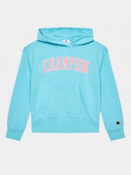 Champion Bluza 404654 Niebieski Regular Fit. Niebieskie bluzy dla dziewczynek Champion, bez wzorów, z syntetyku, bez ramiączek, bez kaptura. Za 189.99 zł.