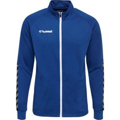 Kurtka Sportowa Hummel HML AUTHENTIC POLY ZIP JACKET granatowa. Niebieskie kurtki męskie Hummel, m, bez wzorów, na fitness i siłownię. Za 167.00 zł.