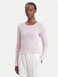 Guess Bluzka V6BP15 K7234 Różowy Slim Fit. Czerwone koszule damskie Guess, m, z aplikacjami, z syntetyku, bez kołnierzyka, bez ramiączek. Za 214.99 zł.