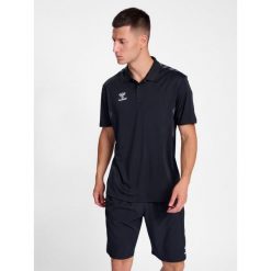 Hummel Koszulka męska sportowa Hml Authentic Functional Polo. Czarne koszulki polo męskie Hummel, m, bez wzorów, sportowe, bez ramiączek. Za 177.50 zł.