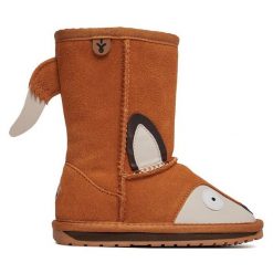 Śniegowce EMU Australia. Brązowe śniegowce dziewczęce Emu Australia, bez zapięcia. Za 499.99 zł.