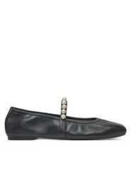 Stuart Weitzman Baleriny Goldie Ballet Flat SF896 Czarny. Czarne baleriny damskie Stuart Weitzman, bez wzorów, ze skóry, bez obcasa. Za 1,169.00 zł.