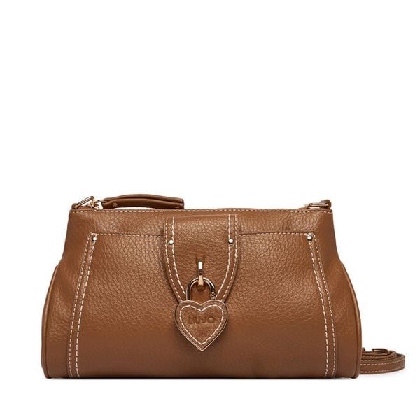 Torebka Liu Jo. Brązowe listonoszki damskie Liu Jo, bez wzorów, bez dodatków. Za 281.99 zł.