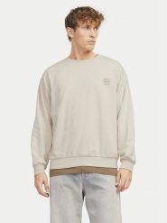 Jack & Jones Bluza Jackie 12272482 Beżowy Relaxed Fit. Brązowe bluzy męskie Jack & Jones, m, bez wzorów, z bawełny, bez kaptura. Za 79.99 zł.