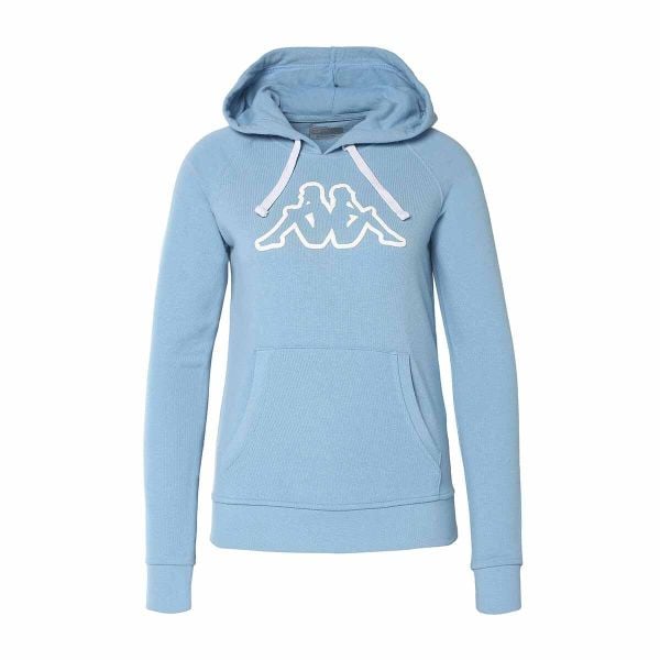 Kappa Bluza Damska Belle Slim. Niebieskie bluzy damskie Kappa, s, bez wzorów, z bawełny, z kapturem. Za 249.25 zł.