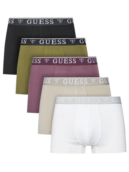 Guess Komplet bokserek U4YG16 K6YW1 Czarny. Czarne bokserki męskie Guess, m, z aplikacjami, z bawełny. Za 179.99 zł.