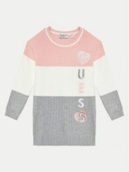Guess Sukienka dzianinowa K4BK19 Z3FU0 Kolorowy Regular Fit. Sukienki dla dziewczynek Guess, z aplikacjami, z dzianiny, bez ramiączek. Za 139.99 zł.