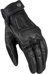 Rękawiczki LS2 Rust Man krótkie ze skóry koziej, rozmiar S, czarne. Czarne rękawiczki męskie L2S, bez wzorów, z materiału, sportowe. Za 446.95 zł.
