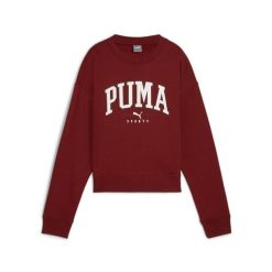 Damska bluza z okrągłym dekoltem PUMA SQUAD o pełnej długości PUMA Intense Red. Czerwone bluzy damskie Puma, m, bez wzorów, z dzianiny, bez kaptura, na fitness i siłownię. Za 156.99 zł.