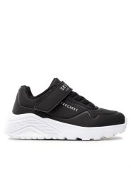 Skechers Sneakersy Vendox 403695L/BLK Czarny. Czarne buty sportowe dziewczęce Skechers, bez wzorów, ze skóry, bez zapięcia. Za 229.99 zł.