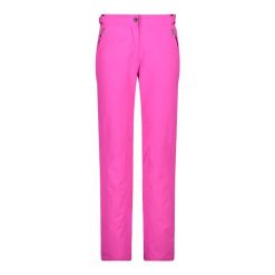 Spodnie narciarskie dla kobiet CMP. Fioletowe spodnie materiałowe damskie CMP, l, bez wzorów. Za 608.70 zł.