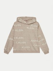 Calvin Klein Jeans Bluza IB0IB02381 Szary Regular Fit. Szare bluzy dla chłopców Calvin Klein Jeans, bez wzorów, z bawełny, bez ramiączek, bez kaptura. Za 199.99 zł.