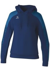 Bluza damska z kapturem Erima Evo Star. Niebieskie bluzy sportowe damskie Erima, bez wzorów, z materiału, z kapturem, do piłki ręcznej. Za 239.20 zł.
