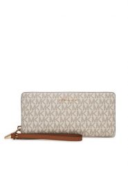 MICHAEL Michael Kors Portfel 32F1GJ6E7B Écru. Białe portfele damskie MICHAEL Michael Kors, bez wzorów, ze skóry. Za 789.99 zł.