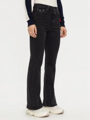 Tommy Jeans Jeansy Sylvia DW0DW19910 Czarny Flare Fit. Czarne jeansy damskie Tommy Jeans. Za 249.99 zł.