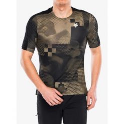 Koszulka rowerowa męska Fox Flexair Ascent SS Jersey Pulse. Brązowe buty sportowe męskie FOX, m, bez wzorów, z jersey, bez kołnierzyka, bez ramiączek, rowerowe. Za 224.99 zł.