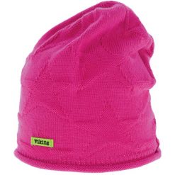 Czapka przejściowa dla dziewczynki Viking Latika. Czerwone buty zimowe dziewczęce Viking, bez wzorów, bez zapięcia. W wyprzedaży za 54.30 zł.