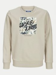 Jack & Jones Junior Bluza Hawaii 12269863 Szary Regular Fit. Szare bluzy dla chłopców Jack & Jones Junior, bez wzorów, z syntetyku, bez ramiączek, bez kaptura. Za 69.99 zł.