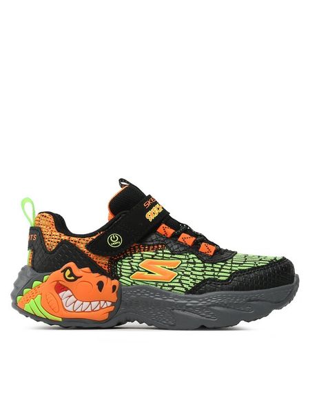 Skechers Sneakersy Dino Lights 400615L/BKOR Czarny. Czarne buty sportowe chłopięce Skechers, bez wzorów, z materiału, bez zapięcia. Za 179.99 zł.