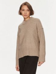 DAY BIRGER ÉT MIKKELSEN Sweter Josie 100420 Beżowy Regular Fit. Brązowe swetry damskie DAY Birger et Mikkelsen, m, bez wzorów, z syntetyku, bez kołnierzyka, bez ramiączek, bez kaptura. Za 479.99 zł.