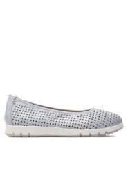 Caprice Baleriny 9-22551-42 Niebieski. Niebieskie baleriny damskie Caprice, bez wzorów, ze skóry, bez obcasa. Za 203.99 zł.