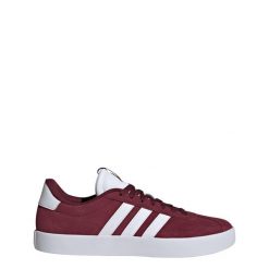 Buty VL Court 3.0. Białe obuwie sportowe damskie Adidas, bez wzorów, ze skóry, trekkingowe. Za 299.00 zł.