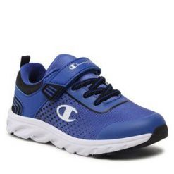 Sneakersy Champion. Niebieskie półbuty chłopięce Champion, bez wzorów, bez zapięcia. Za 89.99 zł.