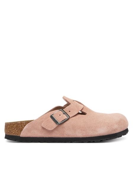 Birkenstock Klapki Boston 1031635 Różowy. Czerwone klapki damskie Birkenstock, bez wzorów, ze skóry, bez obcasa. Za 679.99 zł.