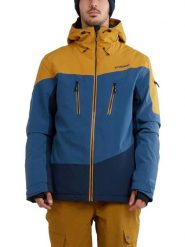 Kurtka narciarska męska Privet Jacket. Niebieskie kurtki męskie Fundango, m, bez wzorów, z poliesteru, bez kaptura, narciarskie. Za 639.00 zł.