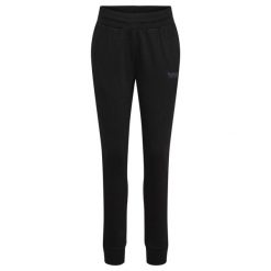 Damskie spodnie dresowe Hummel Booster Tapered. Czarne spodnie dresowe damskie Hummel, m, bez wzorów, z dresówki. Za 201.00 zł.