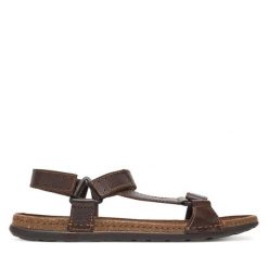 Sandały Lasocki. Brązowe sandały męskie Lasocki, bez zapięcia. Za 129.99 zł.