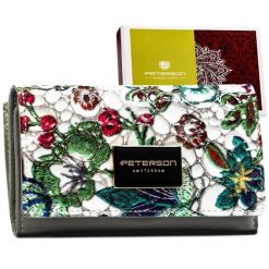 Portfel damski Peterson PTN PH29-LFL kolorowy. Portfele damskie Peterson, bez wzorów, ze skóry. Za 84.99 zł.