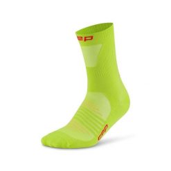 Męskie skarpety sportowe kompresyjne do połowy łydki PRO Run Ultralight CEP. Zielone skarpety damskie CEP, bez wzorów. Za 114.00 zł.