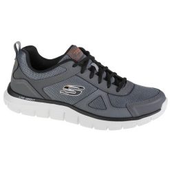 Skechers Track-Scloric, męskie buty treningowe, Szare. Czarne buty sportowe męskie Skechers, z tkaniny, bez zapięcia, na fitness i siłownię. Za 239.00 zł.