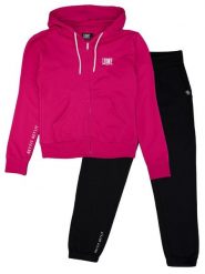 Bluza z kaptur na co dzień na siłownię. Czerwone bluzy damskie LEONE 1947 APPAREL, bez wzorów, z dresówki, z kapturem. Za 105.21 zł.
