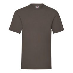 Męska Koszulka Valueweight. Brązowe koszulki sportowe męskie Fruit of the Loom, m, bez wzorów, bez kołnierzyka, bez ramiączek, trekkingowe. Za 29.99 zł.