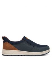 Bugatti Półbuty 335-AFB6A-5000 Granatowy. Niebieskie półbuty na co dzień męskie Bugatti, z materiału, bez zapięcia. Za 289.99 zł.