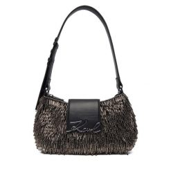 Torebka KARL LAGERFELD. Czarne torebki do ręki damskie KARL LAGERFELD, bez wzorów, klasyczne, bez dodatków. Za 1,399.00 zł.