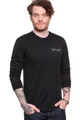 LONGSLEEVE LEE LS GRAPHIC CREW BLACK L63DFE01 112114988. Czarne bluzki z długim rękawem męskie Lee, l, bez wzorów, bez kołnierzyka. Za 99.99 zł.