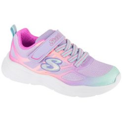Buty sportowe Sneakersy dziewczęce, Power Jams. Czerwone buty sportowe dziewczęce Skechers, bez wzorów, bez zapięcia, trekkingowe. Za 199.99 zł.