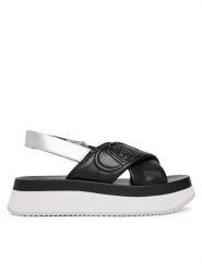 Liu Jo Sandały Dreamy Sandal 02 BA5089 EX097 Czarny. Czarne sandały damskie Liu Jo, bez wzorów, ze skóry, bez obcasa, na płaskiej podeszwie, bez zapięcia. Za 399.99 zł.